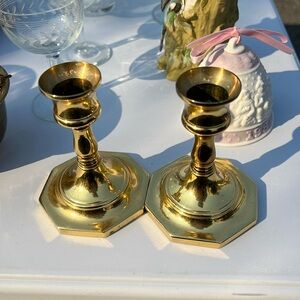Vintage brass candlesticks